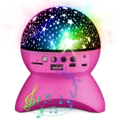 Bluetooth Starlight LED Høyttaler Lyserosa
