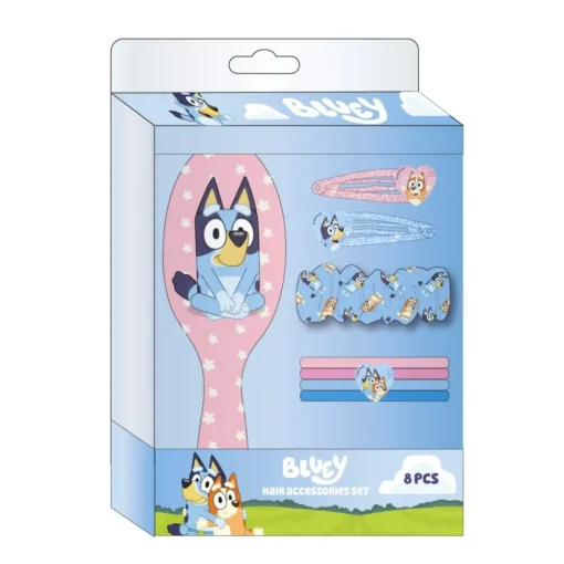 Bluey® Hårtilbehørssett Lyseblå og Lyserosa