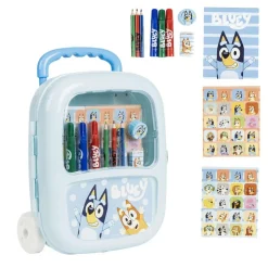 Bluey® Koffert Med Tegnesett