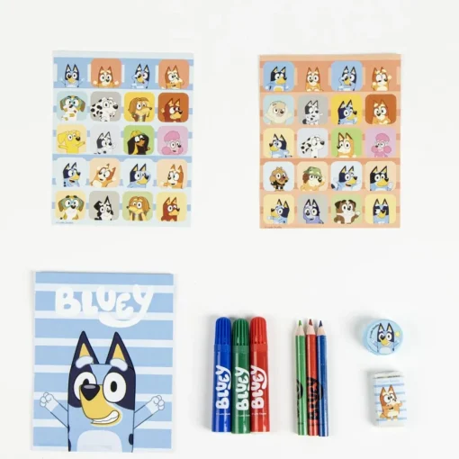 Bluey® Koffert Med Tegnesett