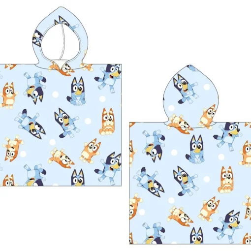 Bluey® Poncho Håndkle Lyseblå