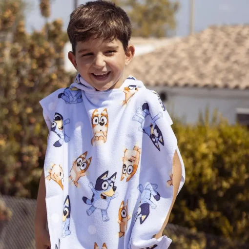 Bluey® Poncho Håndkle Lyseblå