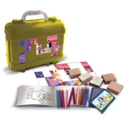 Bluey® Stempel- og Fargesett Koffert Gul