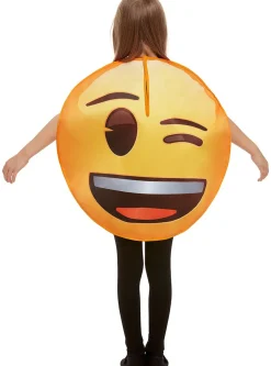Blunkende Smiley Emoji Barnekostyme