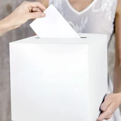 Boks til Bryllupskort Kremhvit
