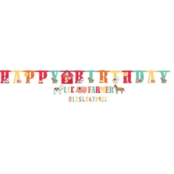 Bondegård Happy Birthday Banner