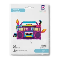 Boombox Party Time Folieballong