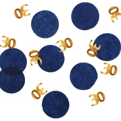 Bordkonfetti 30 År Blå True Blue