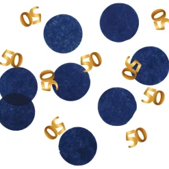 Bordkonfetti 50 År Blå True Blue
