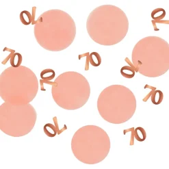 Bordkonfetti 70 År Lyserosa Lush Blush