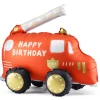 Brannbil Happy Birthday Folieballong