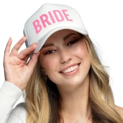 Bride Caps Hvit og Rosa
