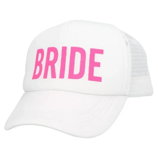 Bride Caps Hvit og Rosa