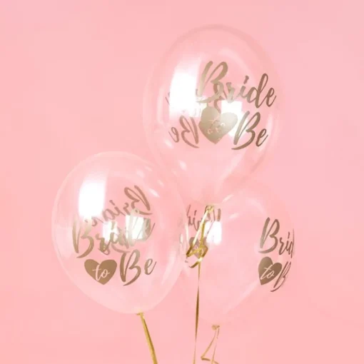 Bride To Be Ballonger Gull og Gjennomsiktig