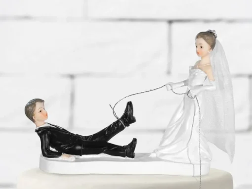 Brudepar med Tau Bryllupsfigurer