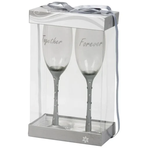 Brudepar Together Forever Champagneglass