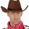 Brun cowboyhatt