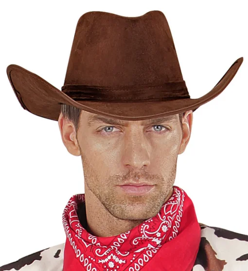 Brun cowboyhatt