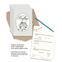 Bryllup Invitationer