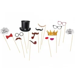 Bryllup Photobooth Selfie Props