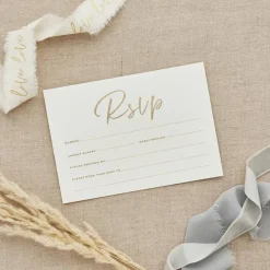 Bryllup RSVP Kort