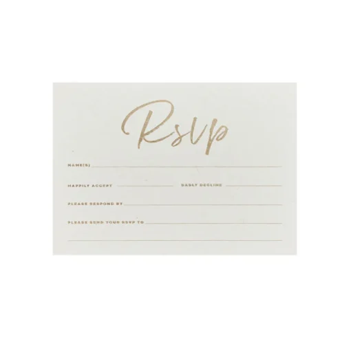 Bryllup RSVP Kort