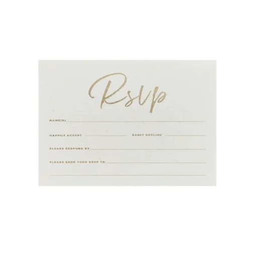 Bryllup RSVP Kort