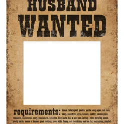 Bryllup Wanted Skilt Husband & Wife
