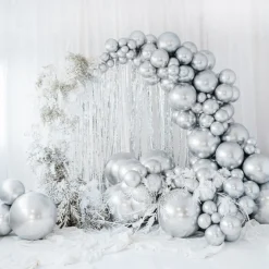 Bubble Krom Ballong Sølv