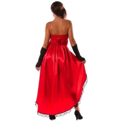 Burlesque Danser Kostyme Rød