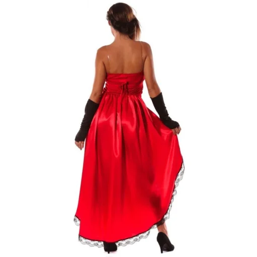 Burlesque Danser Kostyme Rød