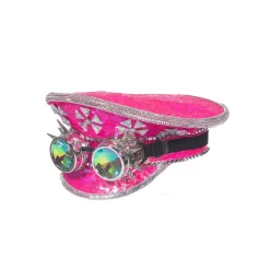 Burning Man Kapteinhatt Rosa & Briller