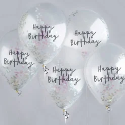 Bursdag Ballonger Konfetti Iriserende