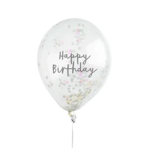 Bursdag Ballonger Konfetti Iriserende