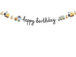 Byggeplass Happy Birthday Girlander
