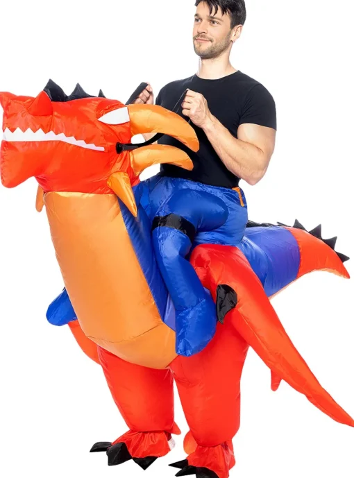 Carry Me Drage Oppblåsbart Kostyme