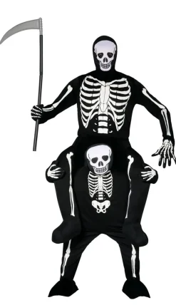 Carry Me Halloween Skjelett Kostyme Voksen