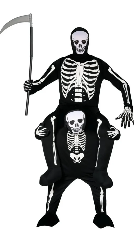 Carry Me Halloween Skjelett Kostyme Voksen