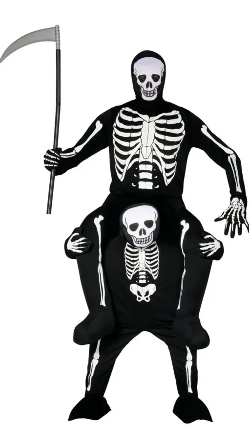 Carry Me Halloween Skjelett Kostyme Voksen
