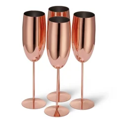 Champagneglass Gullrosa Rustfritt Stål