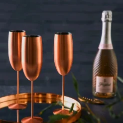 Champagneglass Gullrosa Rustfritt Stål
