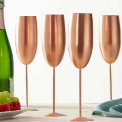 Champagneglass Gullrosa Rustfritt Stål