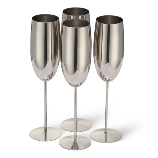 Champagneglass Sølv Rustfritt Stål