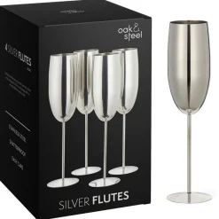 Champagneglass Sølv Rustfritt Stål
