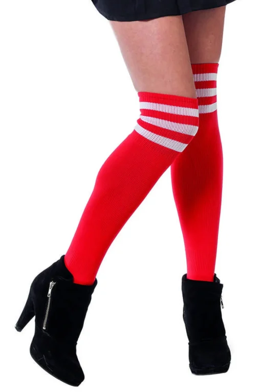 Cheerleader Knestrømper Rød