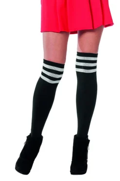 Cheerleader Knestrømper Svart