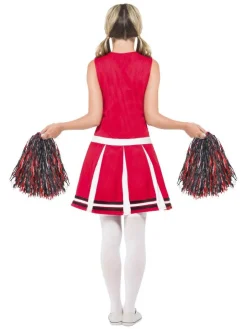 Cheerleader Kostyme Rød og Hvit