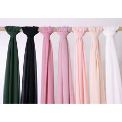 Chiffon Bordløper Kremfarge