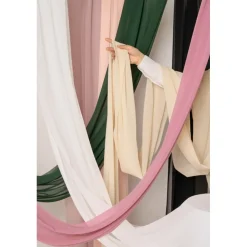 Chiffon Bordløper Kremfarge