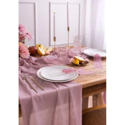 Chiffon Bordløper Siren Lilac